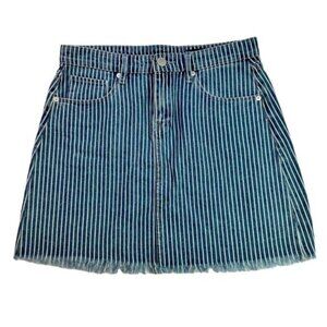 BlankNYC | Blue & White Stripe Denim Mini Skirt Sz 26